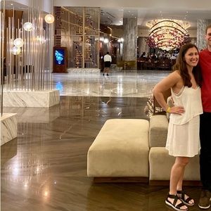 Mango White Double Layer Mini Dress